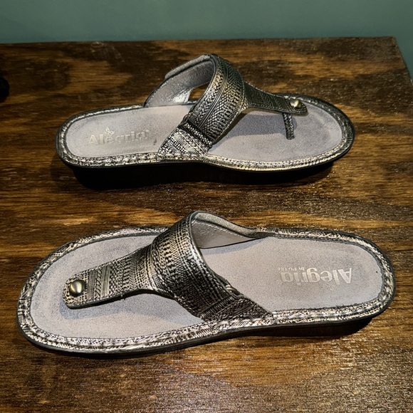 Alegria Carina Womens Silver Sandal CAR-713 EUR 38US 8/8.5 Comfort F…new‎ - Picture 6 of 10